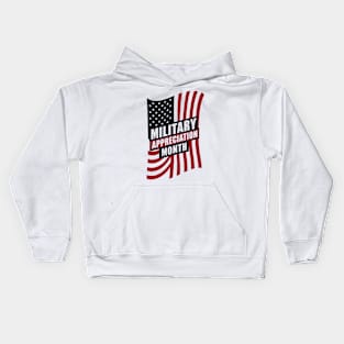 First Day Of Military Appreciation Month Kids Hoodie